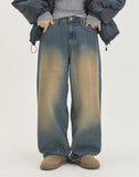 [BAONHAUS] Penforce washing straight denim pants