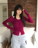 Luca V-neck Button Tencel Cardigan