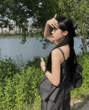 Mob Raw Denim Sleeveless Set-Up