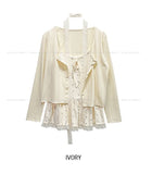 Hien Dot Layered Muffler Set