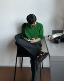 Venice half-zip collar knit