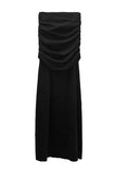 Shirring Sweat Layered Long Skirt