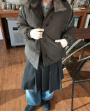 Qumi High Neck Wool Padding Jumper