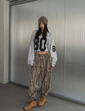 TRIES REAL PATTERN JOGGER PANTS