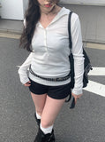 Moving Knit Ribbed Short Pants