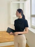 Evid Shirring Drape T-Blouse