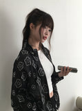 Bari Flower See-Through String Windbreaker Jacket