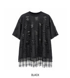 Triple Damage Layered Short Sleeve T-shirt