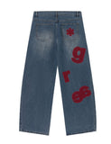 GRAE-S SPOT Wide Curved Jeans