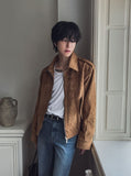 Ready f/w epaulette suede jacket
