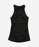 Glam Halter Shirring Top