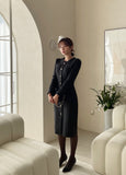 Duel Glitter Pocket Tweed One Piece