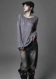 Crack loose fit knit
