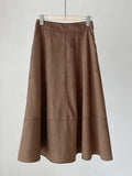 Cheshu Suede Flare Skirt