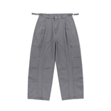 BIKER WASHED WIDE PANTS