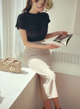 Dayzel Half Drape Cool Span T-Blouse