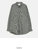 Fuzzy striped shirt