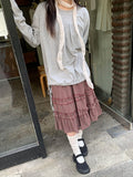 Raneehi Shirring Ribbon Long Sleeve Tee