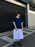Plain Over Soccer Collar Tee