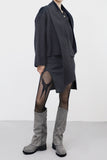 Momen muffler handmade short coat