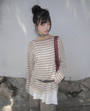 Natine Striped Long Sleeve Knit