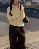 Dren Balaclava Cable Knit Hood Set