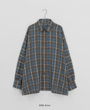AM Peach Fuzz Check Over Long Sleeve Shirt