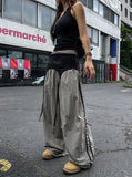 Stitch Balloon Track Nylon Pants