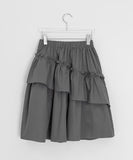 Verpan Frill Banding Midi Skirt