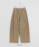 [unisex] Dalkas Pintuck Cotton Banding Wide Pants