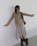 Slope vintage line cut zipper pocket jacket