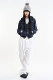 Avery dot crop hood zip-up