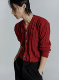 Cable knit cardigan