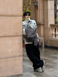 Fluffy Suede Cargo Pants