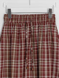 Chucho Vintage Check Banding Long Skirt