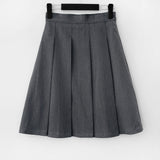 LEMAN Pleated Midi Skirt