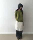 Daran Alpaca Round Neck Wool Long Sleeve Knit