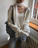 Peron Layered Knit Bolero Cardigan Sleeveless Set