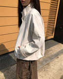 Serum High-Neck Button Field Jacket