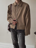 With scarf blouson