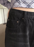 [MADE] Volkin Back Point Vizo Washing Long Wide Dark Denim Pants