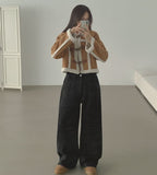 Lovely Casual Crop Duffle Full Fur Mustang