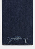 DAMAGE DART SEMI WIDE DENIM PANTS