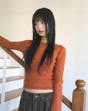 [Mohair Wool] Jining Slim Fit Mohair Wool Inner Long Sleeve Knit