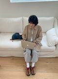 [unisex] Pweep Vintage Stripe Over Linen Shirt