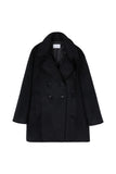 Riven high neck half coat