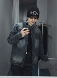 Chaser zipper denim jacket