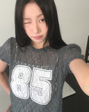 Nosen Lace Puff Short Sleeve T-Shirt