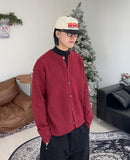 End round knit cardigan