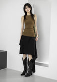 Belted Three-Way Long Skirt